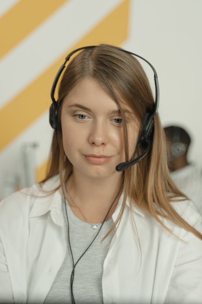 Portrait of Woman in Headphones